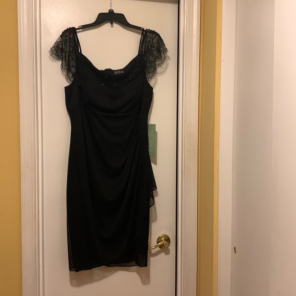 Dressy cold shoulder dress